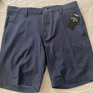 Callaway Men's Navy Flat Front Shorts